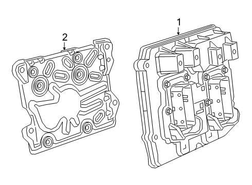 2022 Ram 3500 Mount Bracket Diagram for 68447687AA