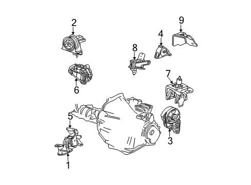 2002 Chrysler Voyager Bracket Diagram for 4861574AD
