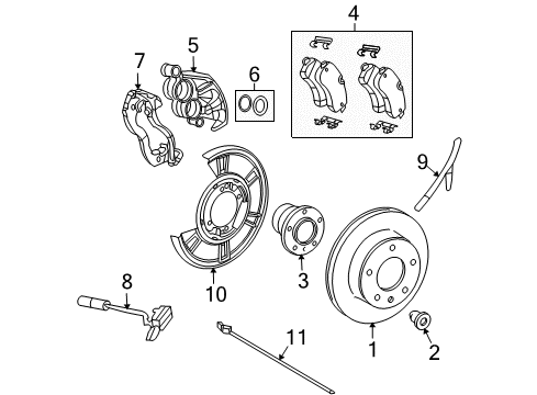 2008 Dodge Sprinter 3500 Adapter, Front Diagram for 68006726AA