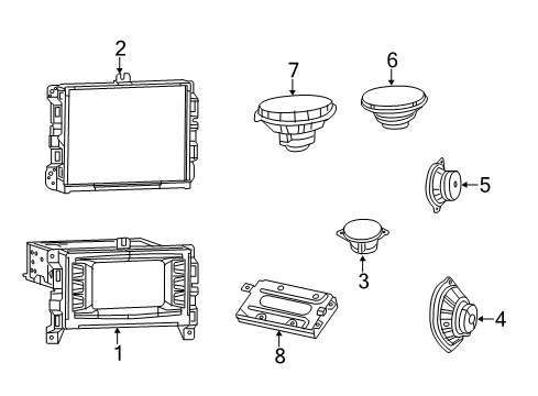 2016 Chrysler 200 Radio Diagram for 68237070AE