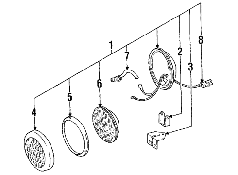 1987 Jeep Wrangler Fog Lamps Diagram