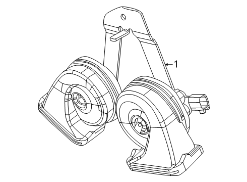 2025 Ram 1500 Horn Diagram