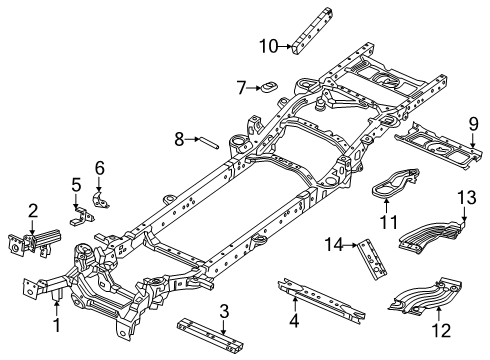 2025 Ram 1500 Frame & Components Diagram