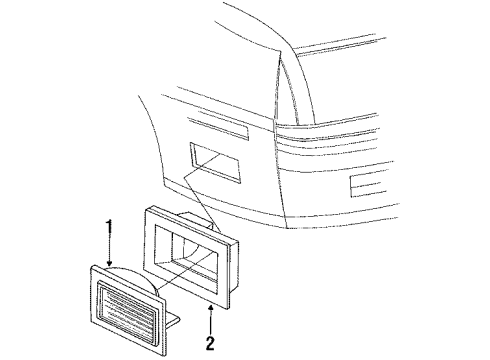 1990 Chrysler LeBaron Corner Lamps Diagram
