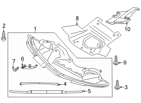 2022 Dodge Charger Splash Shields Diagram