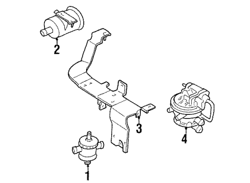 1998 Chrysler Sebring Emission Components Diagram