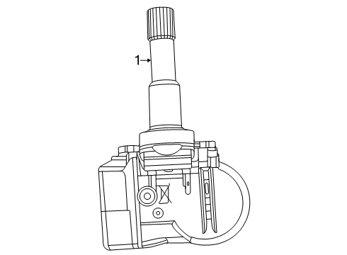 2024 Ram ProMaster EV Tire Pressure Monitoring Diagram