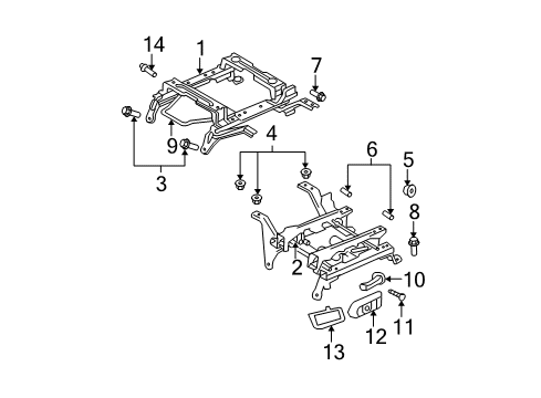 2006 Dodge Ram 1500 Bracket, Passenger Side Diagram for 5179116AA