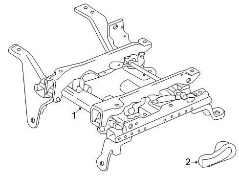 2009 Dodge Dakota Adjuster, Driver Side Diagram for 5159049AA