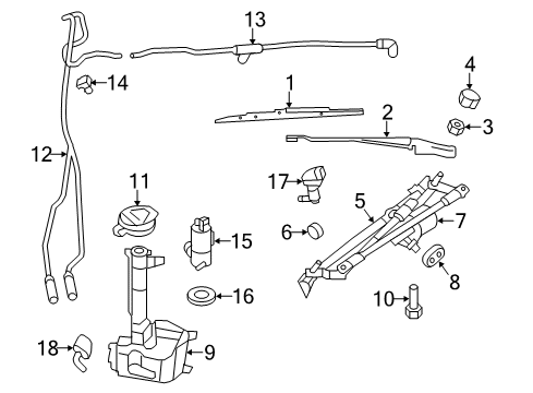 2009 Dodge Avenger Washer Pump Diagram for 5152076AC