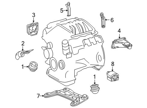 2005 Chrysler Crossfire Lift Bracket, Passenger Side Diagram for 5143071AA