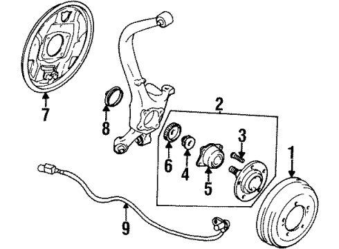 1996 Dodge Avenger Anti-Lock Brakes Diagram