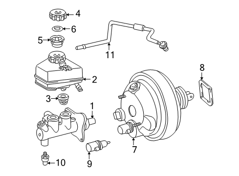 2004 Chrysler Crossfire Hydraulic Assembly Diagram for 5098009AA