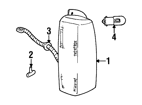 1997 Jeep Cherokee Combination Lamp Assy Diagram for 4897398AA