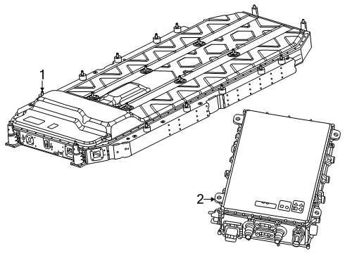 2024 Ram ProMaster EV Fan Module - Radiator Cooling Diagram for 68536226AB