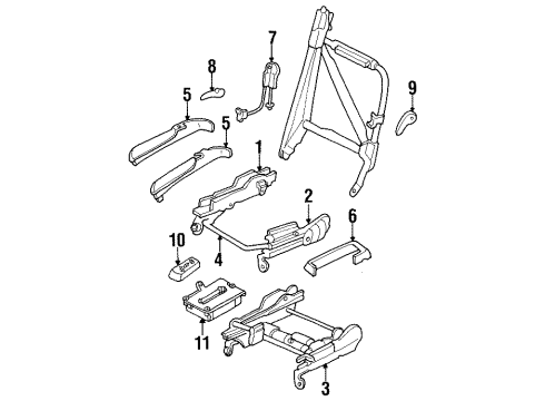 1996 Chrysler Sebring Switch Diagram for 4671232AB