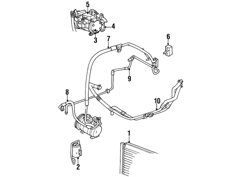 2000 Chrysler Voyager Hose & Tube Assembly Diagram for 4677450AE
