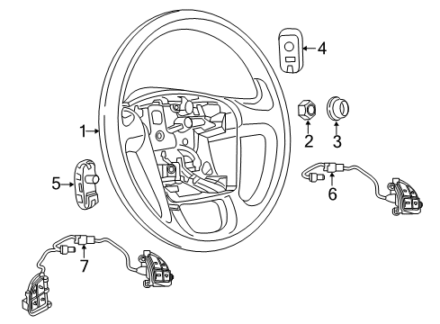 2016 Ram ProMaster City Switch Assembly Diagram for 5YP59LXHAA