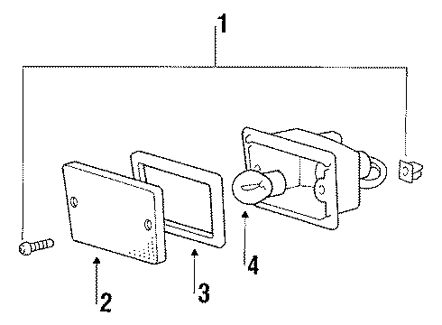 1991 Dodge Colt Signal Lamps Diagram