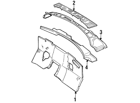 1985 Jeep Wagoneer Dash Panel Diagram for J5763512