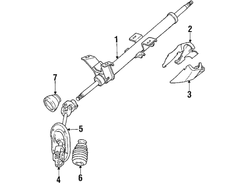 1987 Dodge Colt Headlamp Switch Diagram for MB359885