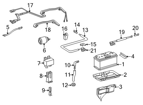2003 Dodge Sprinter 3500 Battery Diagram for BBH8F001AA