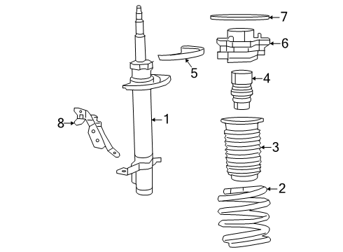 2024 Ram ProMaster EV Struts & Components - Front Diagram