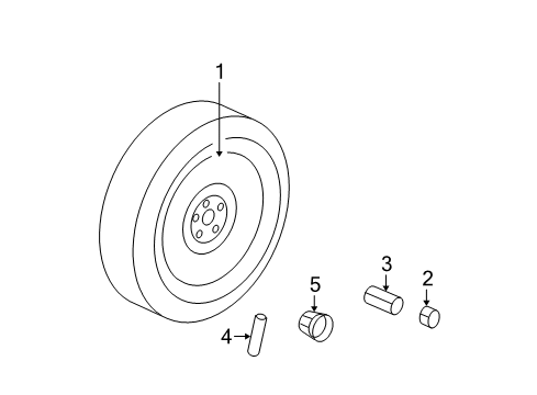 2010 Chrysler Town & Country Hardware Kit Diagram for 68001743AC