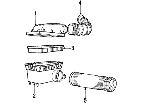 1985 Dodge 600 Air Inlet Diagram