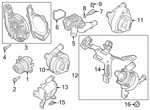 2024 Dodge Hornet Auxiliary Pump Diagram for 68457132AB