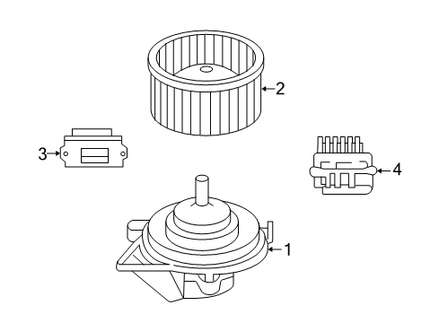 2009 Dodge Durango Blower Motor & Fan Diagram 2 - Thumbnail
