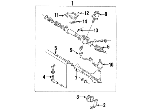 1994 Dodge Stealth Plug Diagram for MB243336