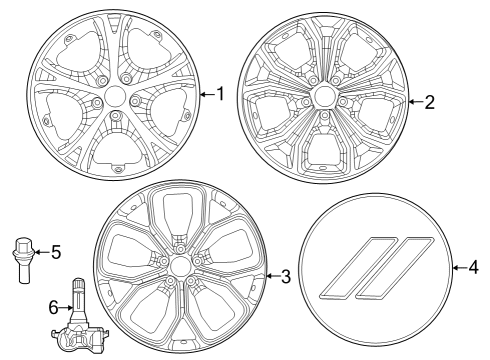 2025 Dodge Hornet Wheel, Alloy Diagram for 68620096AA