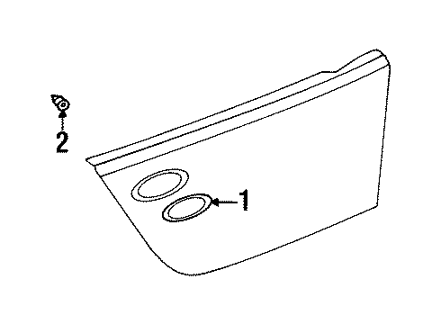 2002 Chrysler Prowler Side Marker Lamp Diagram for 4786876