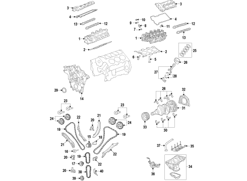 2014 Ram 1500 Valve Grind Gasket Kit Diagram for 68294134AC