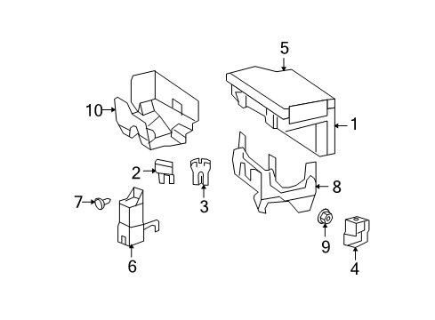 2007 Dodge Caliber Fuse Box Cover Diagram for 68004360AA