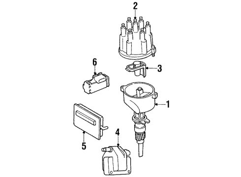 1997 Jeep Grand Cherokee Control Module Diagram for 4886949