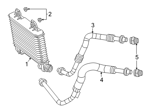 2019 Dodge Challenger Oil Return Tube Diagram for 68449582AA