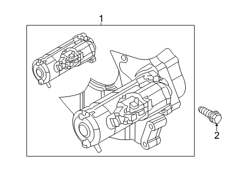 2013 Ram 3500 Starter Bolt Diagram for 4429621