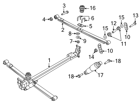 2019 Ram ProMaster 2500 Shackle Bushing, Rear Diagram for 68239502AA