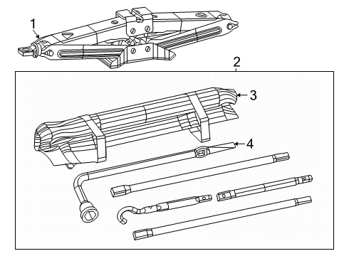 2025 Ram 1500 Jack & Components Diagram