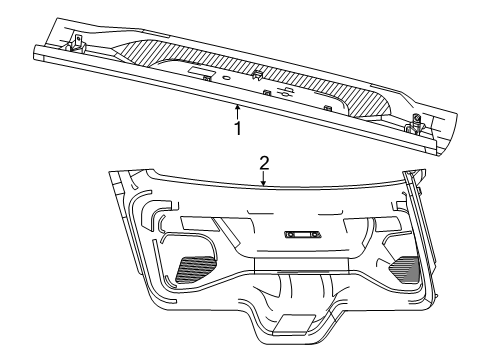 2024 Dodge Charger Daytona Interior Trim - Lift Gate Diagram