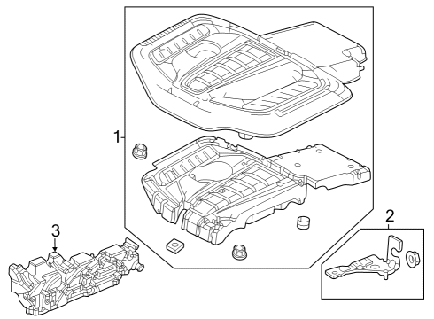 2025 Jeep Grand Wagoneer L Pad - Engine Diagram for 68475327AD