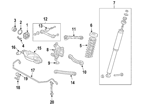 2005 Chrysler Crossfire Spring Insulator, Rear Upper Diagram for 5102308AA