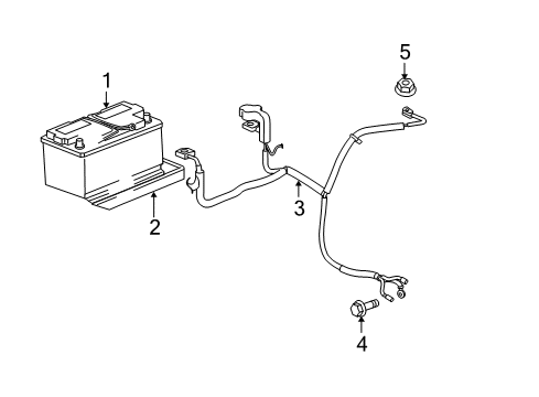 2008 Jeep Commander Battery Tray Diagram for 55396408AE