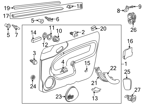 EGR Valve, Driver Side Diagram for 4636114