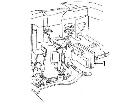 1995 Dodge Intrepid PCM Diagram for R4606842