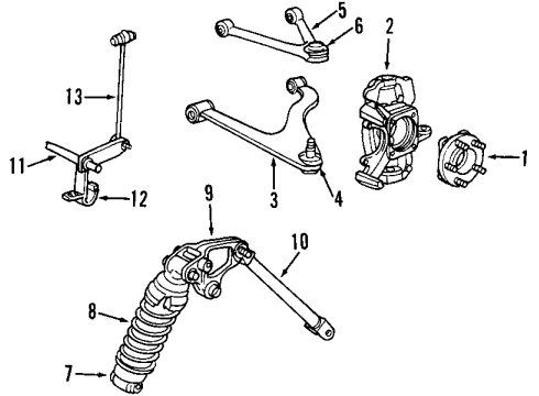 2002 Chrysler Prowler Stabilizer Link Diagram for 4786592AB