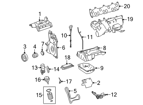 2008 Dodge Sprinter 2500 Intake Manifold, Passenger Side Diagram for 68023871AA