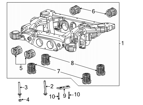 2024 Dodge Charger Daytona Suspension Mounting - Rear Diagram